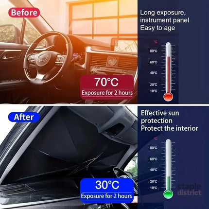 Car sunshade windshield sun protection and heat insulation sunshade blackout curtain equipment car interior windshield