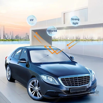 Car sunshade windshield sun protection and heat insulation sunshade blackout curtain equipment car interior windshield