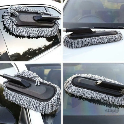 Car Wash Duster Brush Microfiber Telescopic Cleaning Tool for Vehicle Detailing - Auto Accessories > Auto Accessories