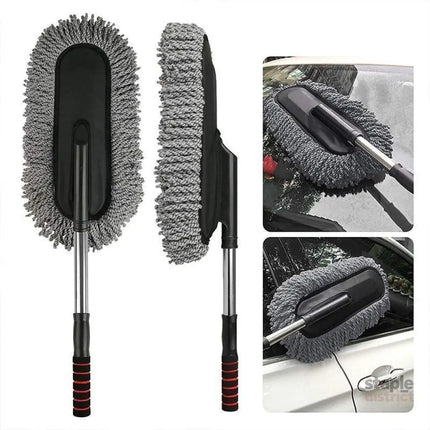 Car Wash Duster Brush Microfiber Telescopic Cleaning Tool for Vehicle Detailing - Auto Accessories > Auto Accessories