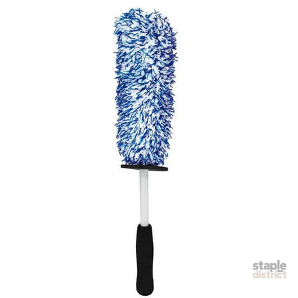 Car Wheel Cleaning Brush Tool Alloy Soft Bristle - Blue + White - Auto Accessories > Auto Accessories Others >