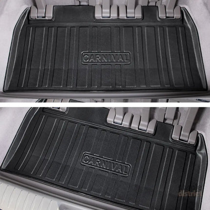 Cargo Mat Kia Carnival 2021-2023 Boot Liner Frunk Mat TPE Cargo Liner All Weather TPE Mat Accessories Rear Trunk Mat