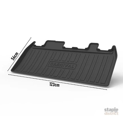 Cargo Mat Kia Carnival 2021-2023 Boot Liner Frunk Mat TPE Cargo Liner All Weather TPE Mat Accessories Rear Trunk Mat
