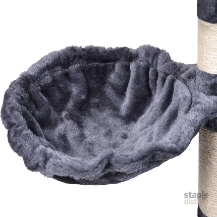 CARLA HOME 120cm Cat Tree for Indoor Cats with Condo, Hammock & Plush Perchfor for Kittens & Adult Cats-2050057516825579525