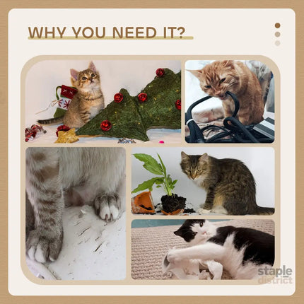 CARLA HOME 134cm Cat Tree for Indoor Cats with Hammock, Plush Perch & Sisal Scratching Posts for Kittens & Adult Cats (Beige)-2050057517232427013