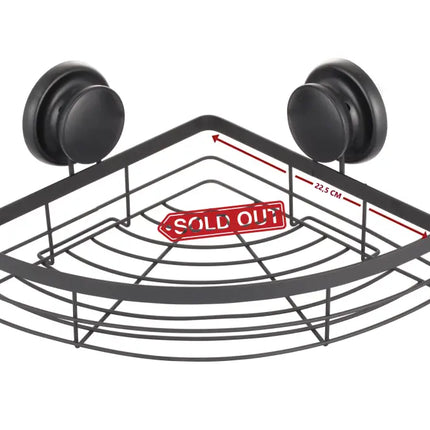 CARLA HOME  2 Pack Round Corner Shower Caddy Shelf Basket Rack with Premium Vacuum Suction Cup No-Drilling for Bathroom and Kitchen-2042061554798694405