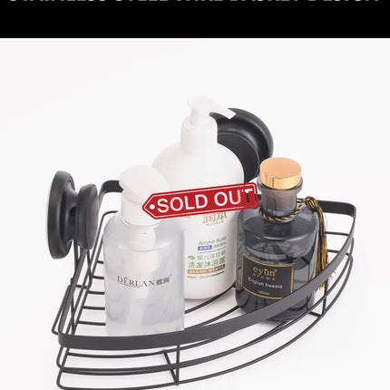 CARLA HOME  2 Pack Round Corner Shower Caddy Shelf Basket Rack with Premium Vacuum Suction Cup No-Drilling for Bathroom and Kitchen-2042061554798694402