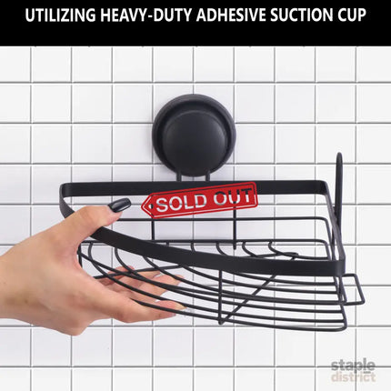CARLA HOME  2 Pack Round Corner Shower Caddy Shelf Basket Rack with Premium Vacuum Suction Cup No-Drilling for Bathroom and Kitchen-2042061554798694403