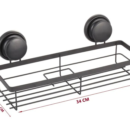 CARLA HOME  2 Pack Rectangular Corner Shower Caddy Shelf Basket Rack with Premium Vacuum Suction Cup No-Drilling for Bathroom and Kitchen-2042061555020992518