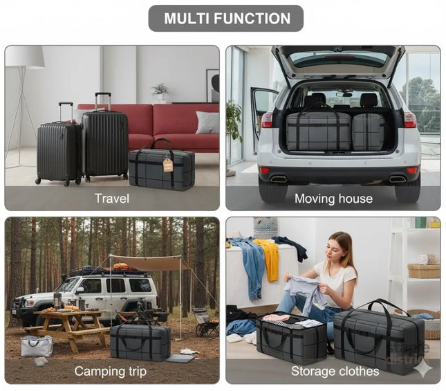 CARLA HOME 4-Pack 180L Extra Large Moving Storage Bags with Handles & Duty Zippered for Clothes, Travel, Space Saving & Camping-2050057512442531842