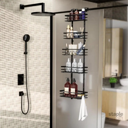 CARLA HOME 4 Tier Adjustable Baskets Over Door Pantry Organiser for Home Kitchen-2042061563908722692