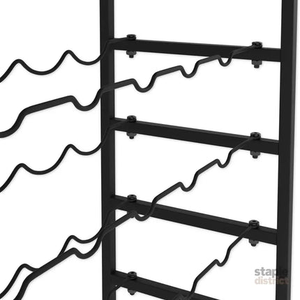 CARLA HOME 6-Tier Freestanding Wine Rack for 30 Bottles with Wood Countertop and Sturdy Metal Frame-2042061567222222854