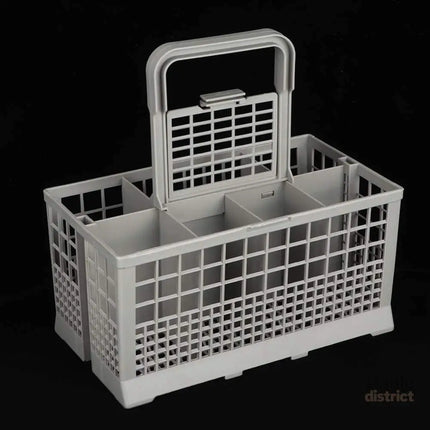 CARLA HOME 8 Slot Universal Dishwasher Cutlery Basket with Handle and Lid which Fits Most Brands (240mm X 135mm X 122mm)-2042061537945980934