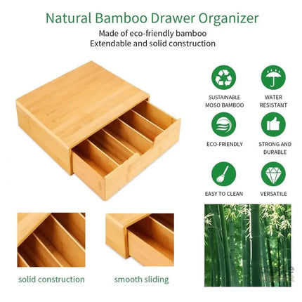 CARLA HOME Bamboo K-Cup Coffee Pod Holder Storage Organizer  for Kitchen, Jewelry and Cosmetic-2042061556757434371