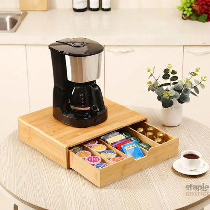 CARLA HOME Bamboo K-Cup Coffee Pod Holder Storage Organizer  for Kitchen, Jewelry and Cosmetic-2042061556757434369