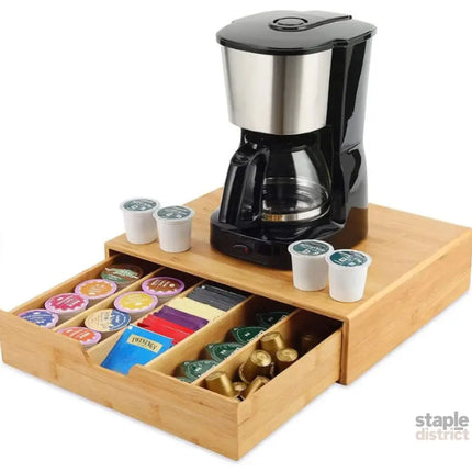 CARLA HOME Bamboo K-Cup Coffee Pod Holder Storage Organizer  for Kitchen, Jewelry and Cosmetic-2042061556757434368