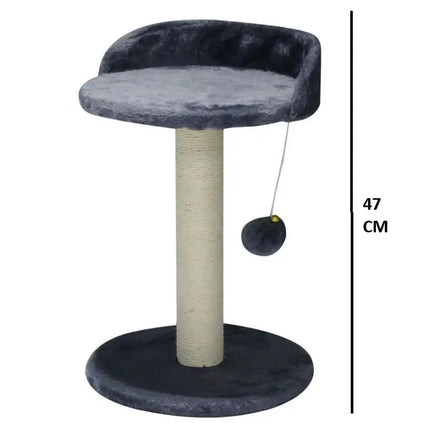 CARLA HOME Cat Tree Tower for Indoor Cats with Plush Perch, Sisal Scratching Post & Hanging Ball Toy for Kittens or Small Breeds-2050057519807729666
