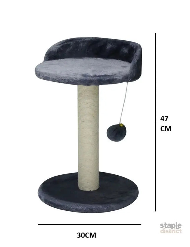 CARLA HOME Cat Tree Tower for Indoor Cats with Plush Perch, Sisal Scratching Post & Hanging Ball Toy for Kittens or Small Breeds-2050057519807729666