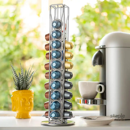 CARLA HOME Coffee Pods Holder Storage Compatible with 40 Nespresso Pods-2042061545772552198