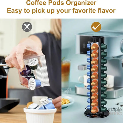 CARLA HOME Coffee Pods Holder Storage Compatible with 40 Nespresso Pods-2042061546057764869