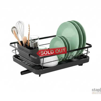 CARLA HOME Dish Drying Rack for Kitchen Counter with Removable Drip Tray, Utensil Holder and Cutlery Organizer-2050057500362936329