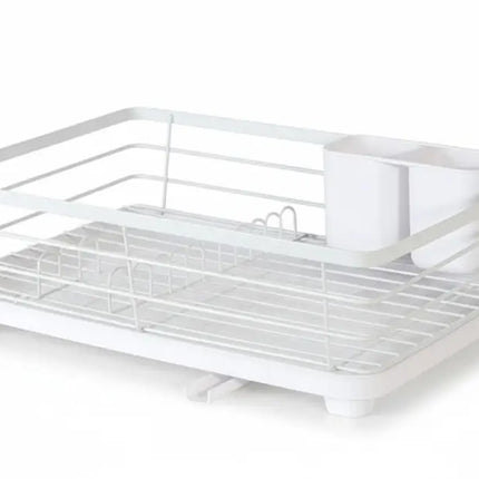 CARLA HOME Dish Drying Rack for Kitchen Counter with Removable Drip Tray, Utensil Holder and Cutlery Organizer-2050057500199358473