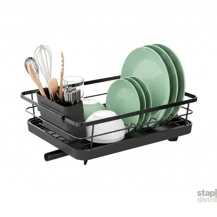 CARLA HOME Dish Drying Rack for Kitchen Counter with Removable Drip Tray, Utensil Holder and Cutlery Organizer-2050057500362936329