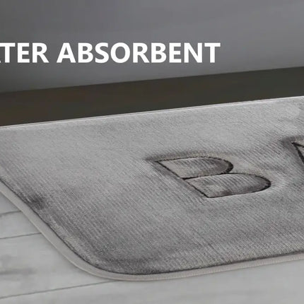 CARLA HOME Extra Thick Memory Foam & Super Comfort Bath Rug Mat for Bathroom (60 x 40 cm, Grey)-2042061541351755781