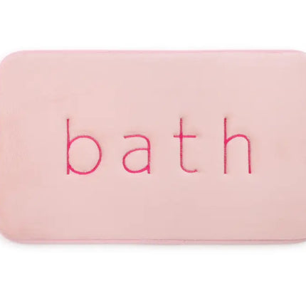 CARLA HOME Extra Thick Memory Foam & Super Comfort Bath Rug Mat for Bathroom (60 x 40 cm, Pink)-2042061541112680448