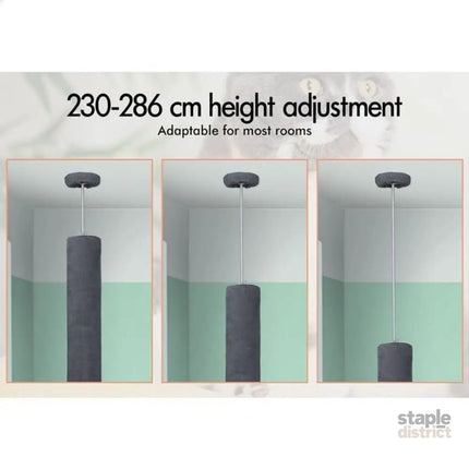 CARLA HOME Floor to Ceiling Cat Tree Tower  with Adjustable Height 230-286cm for Indoor Cats (Grey)-2050057518977257475