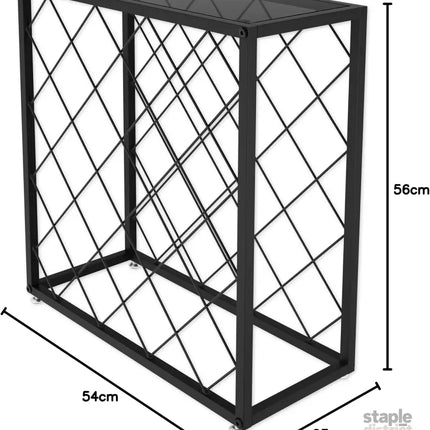 CARLA HOME Freestanding Metal Wine Rack for 25 Bottles-2042061568178524167