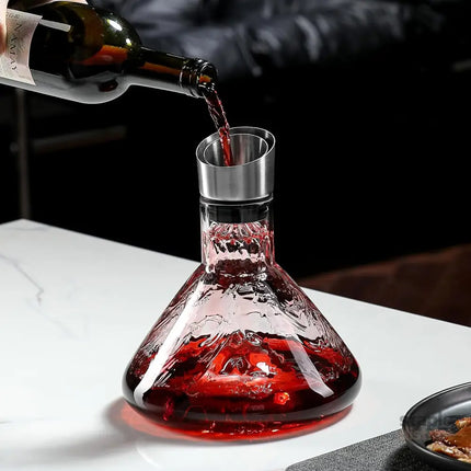 CARLA HOME Iceberg Wine Decanter with Aerator Filter and Lid - Appliances > Fridges & Freezers > Fridges