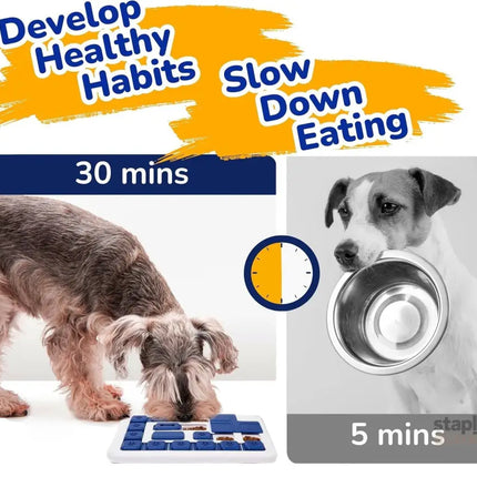 CARLA HOME Interactive Dog Puzzle Toy Slow Feeder Treat Dispenser for Dogs & Cats-2050057508600549378