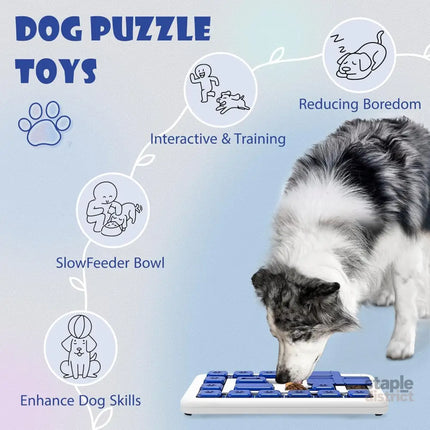 CARLA HOME Interactive Dog Puzzle Toy Slow Feeder Treat Dispenser for Dogs & Cats-2050057508600549377