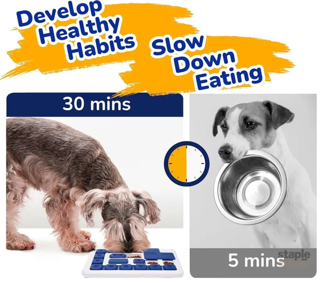 CARLA HOME Interactive Dog Puzzle Toy Slow Feeder Treat Dispenser for Dogs & Cats-2050057508600549378