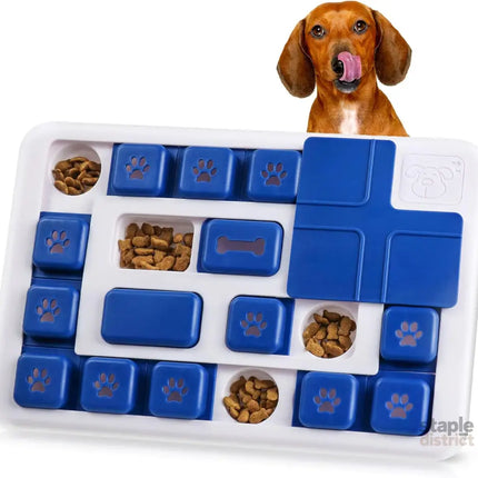 CARLA HOME Interactive Dog Puzzle Toy Slow Feeder Treat Dispenser for Dogs & Cats-2050057508600549376