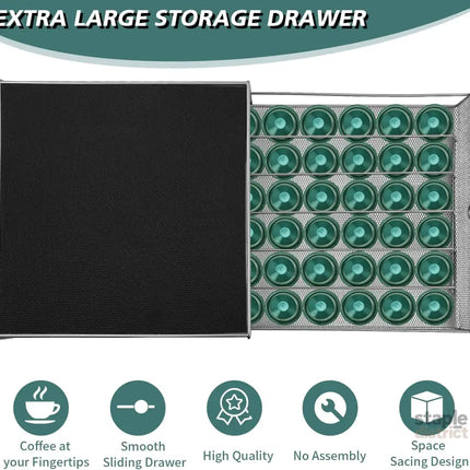 CARLA HOME K-Cup Coffee Pod Drawer for 36 Coffee Pods Storage for Home Kitchen Counter Organizer - Appliances > Kitchen