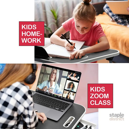 CARLA HOME Laptop Bed Desk with Storage and foldable legs for Adults, Kids & Home Office-2042061547840344066