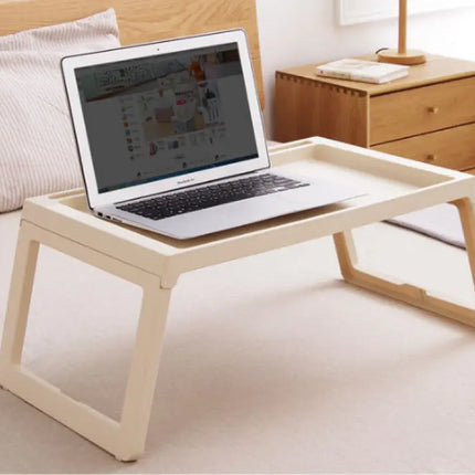 CARLA HOME Multifunction Laptop Bed Desk with foldable legs for Home Office (White)-2042061547567714312