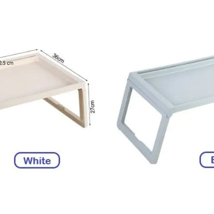 CARLA HOME Multifunction Laptop Bed Desk with foldable legs for Home Office (White)-2042061547567714313