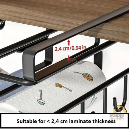 CARLA HOME Multifunctional Under Cabinet Cutting Board Metal Holder Organiser-1992735288446816264