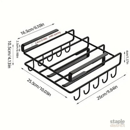 CARLA HOME Multifunctional Under Cabinet Cutting Board Metal Holder Organiser-1992735288446816263