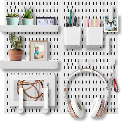 CARLA HOME Pegboard Combination Kit with 4 Pegboards and 18 Accessories Modular Hanging for Wall Organiser-2042061565544501248