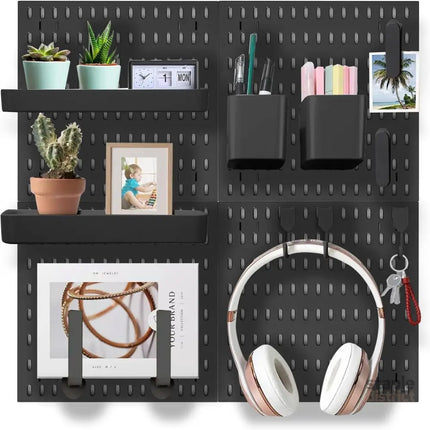 CARLA HOME Pegboard Combination Kit with 4 Pegboards and 18 Accessories Modular Hanging for Wall Organiser-2042061565347368960