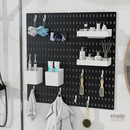CARLA HOME Pegboard Combination Kit with 4 Pegboards and 18 Accessories Modular Hanging for Wall Organiser-2042061565347368964