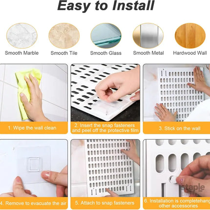 CARLA HOME Pegboard Wall Organizer Kit with 3 Modular Panels & 17 Accessories for Office, Gaming & Craft Storage-2050057502783049736