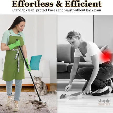 CARLA HOME Pet Hair Remover Broom with Long Handle, Reusable Fur & Lint Remover for Dog & Cat Hair-2050057508143370242