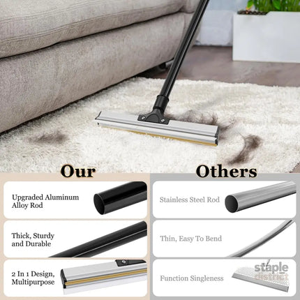 CARLA HOME Pet Hair Remover Broom with Long Handle, Reusable Fur & Lint Remover for Dog & Cat Hair-2050057508143370244