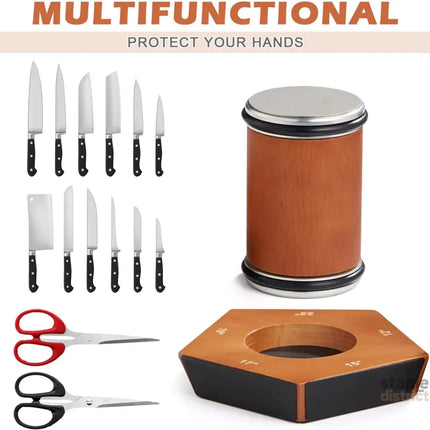 CARLA HOME Rolling Knife Sharpener Kit with 5 Magnetic Angles (12°/15°/17°/19°/22°) for Chef & Home Kitchen Use-2050057507501641734