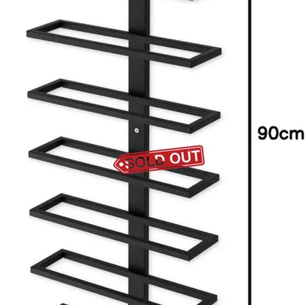 CARLA HOME Set 2 Pcs Metal Wall Mount Wine Rack for Wine Bottles, Liquor, Champagne (Holds 10 Bottles)-2042061568388239368